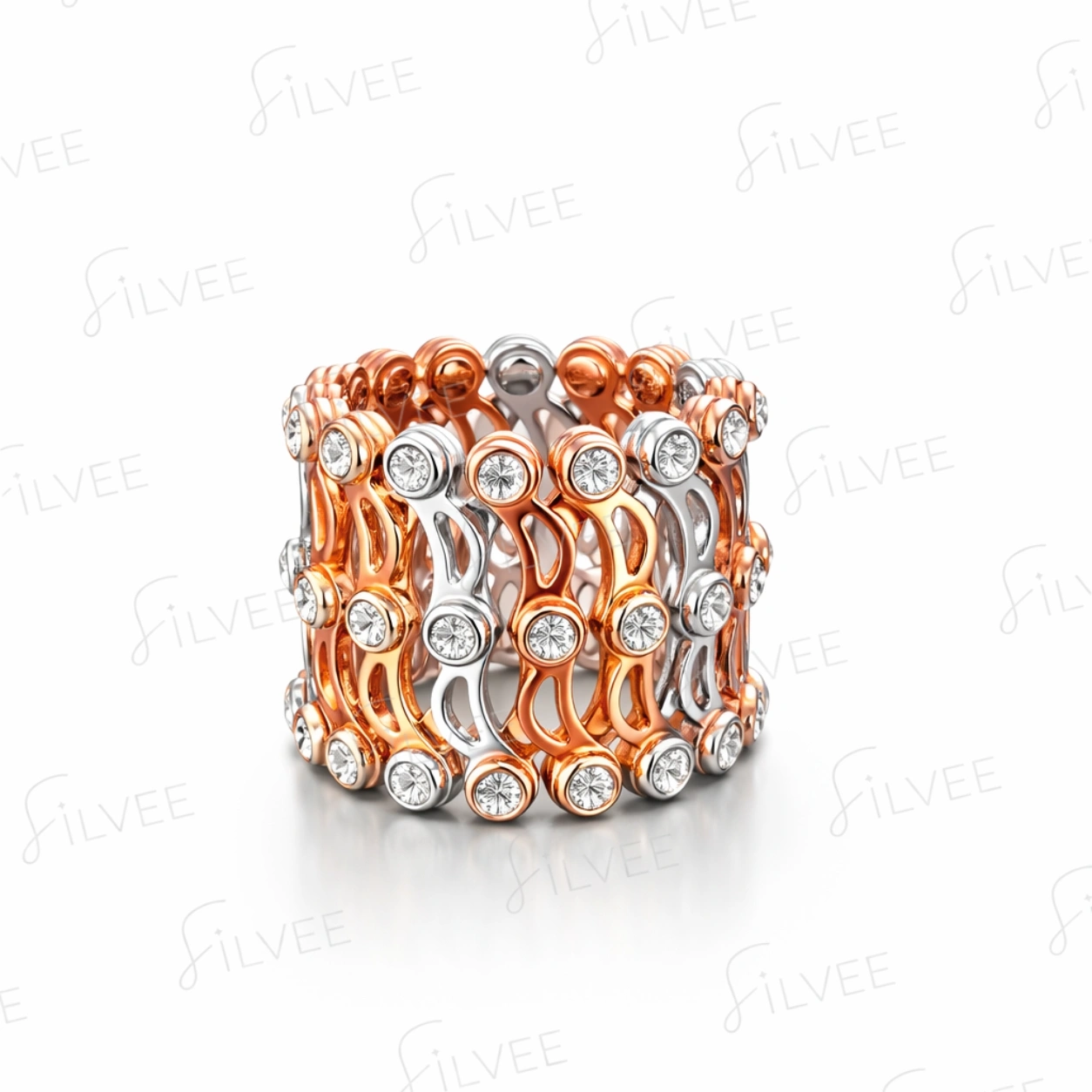 RING CONVERTIBLE KADA DUAL TONE