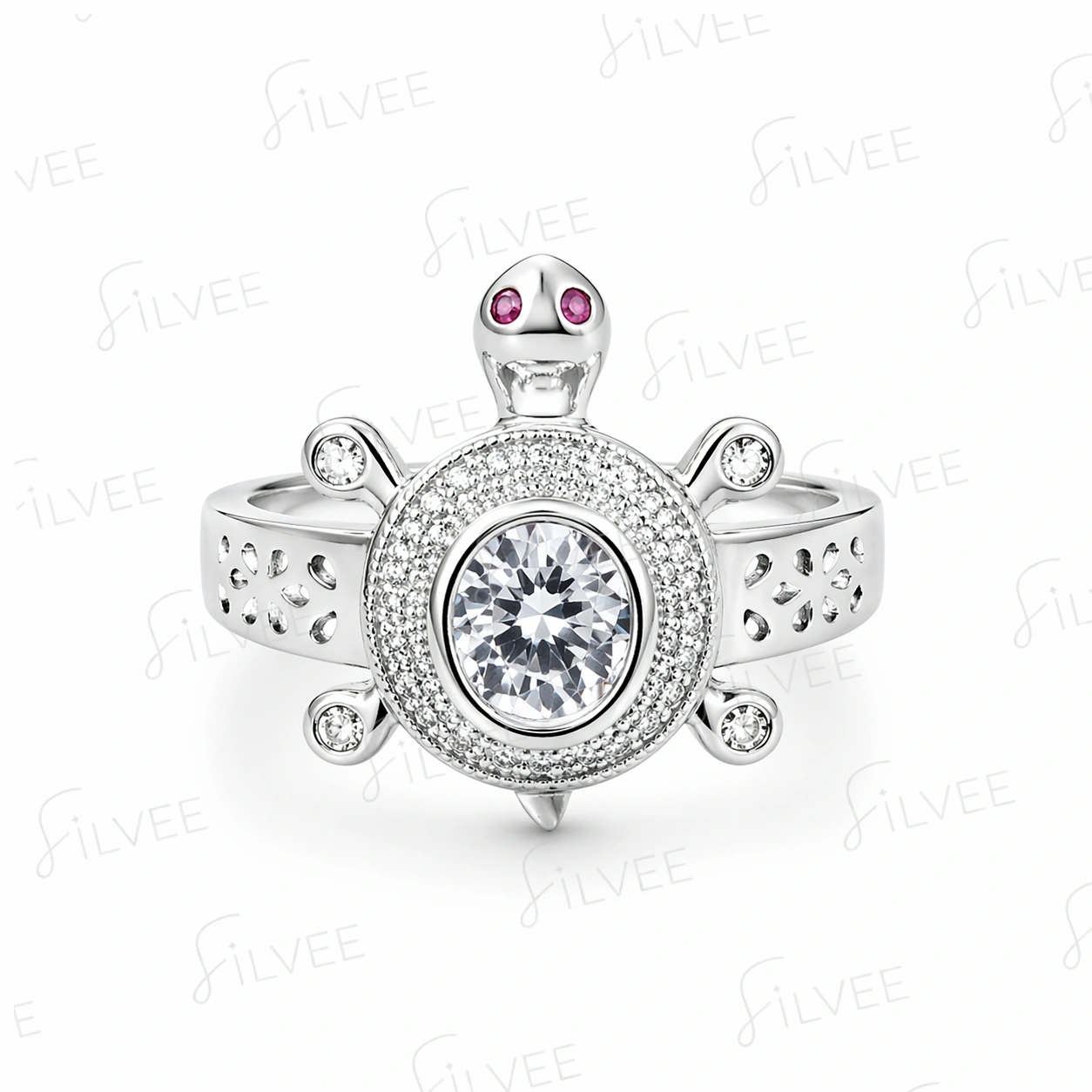 TORTOISE CENTER STONE LADIES RING