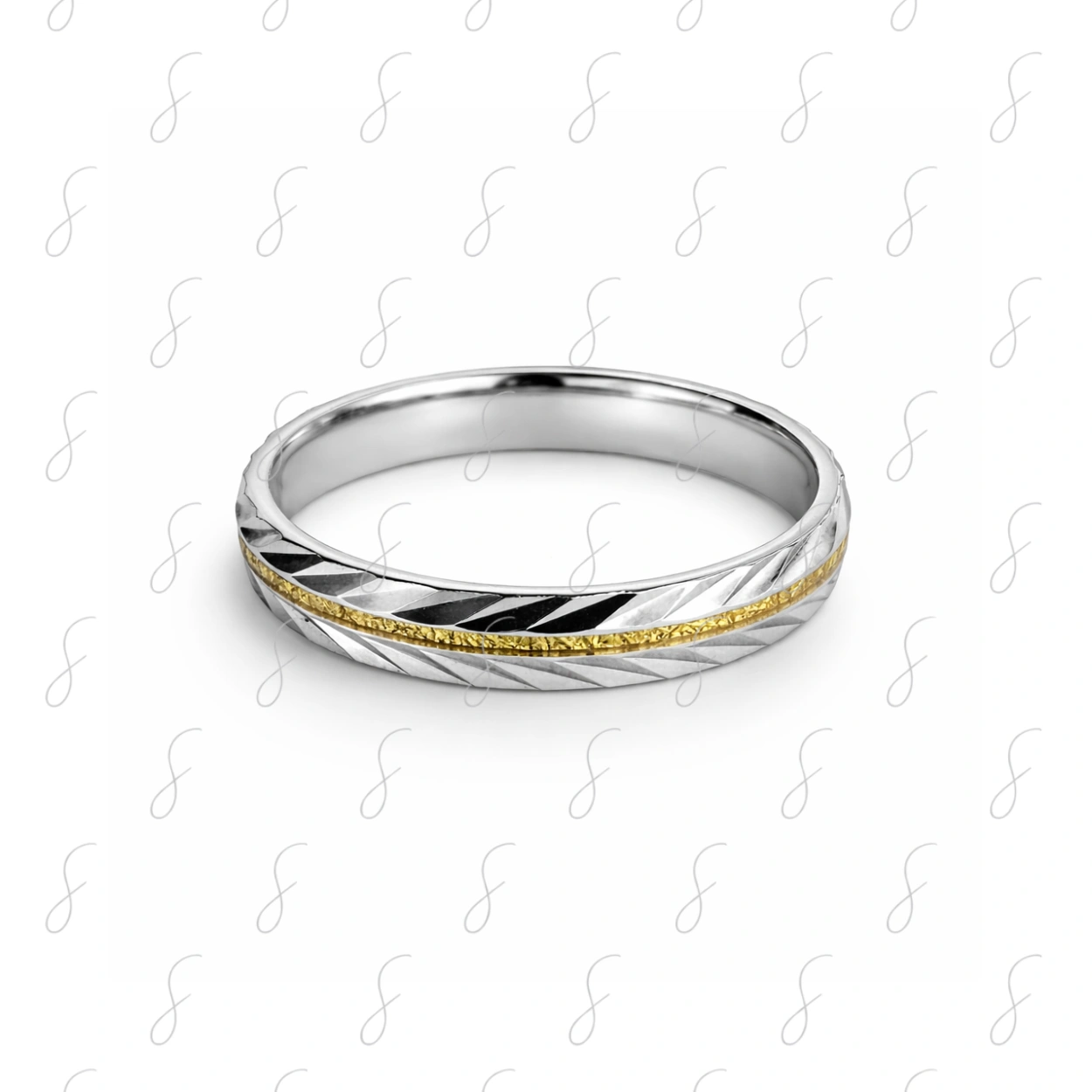 GOLD LINE CUTTING BANDS RINGS