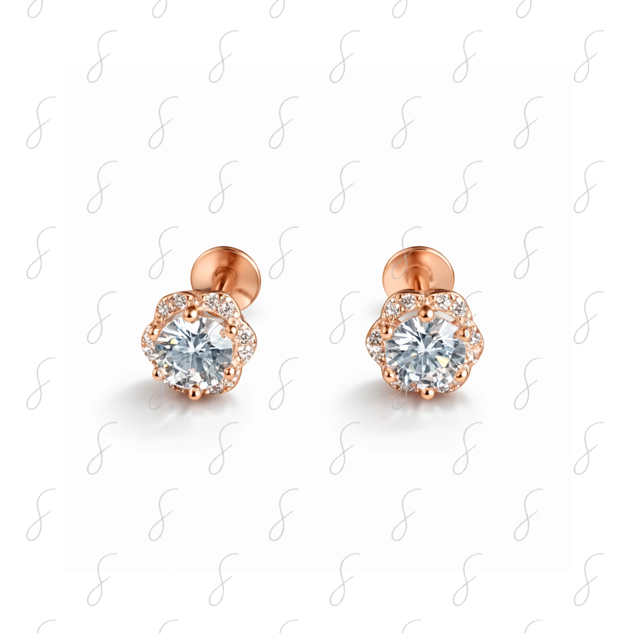 7A SOLITAIRE CZ STUDS 1.8gm (South Screw)