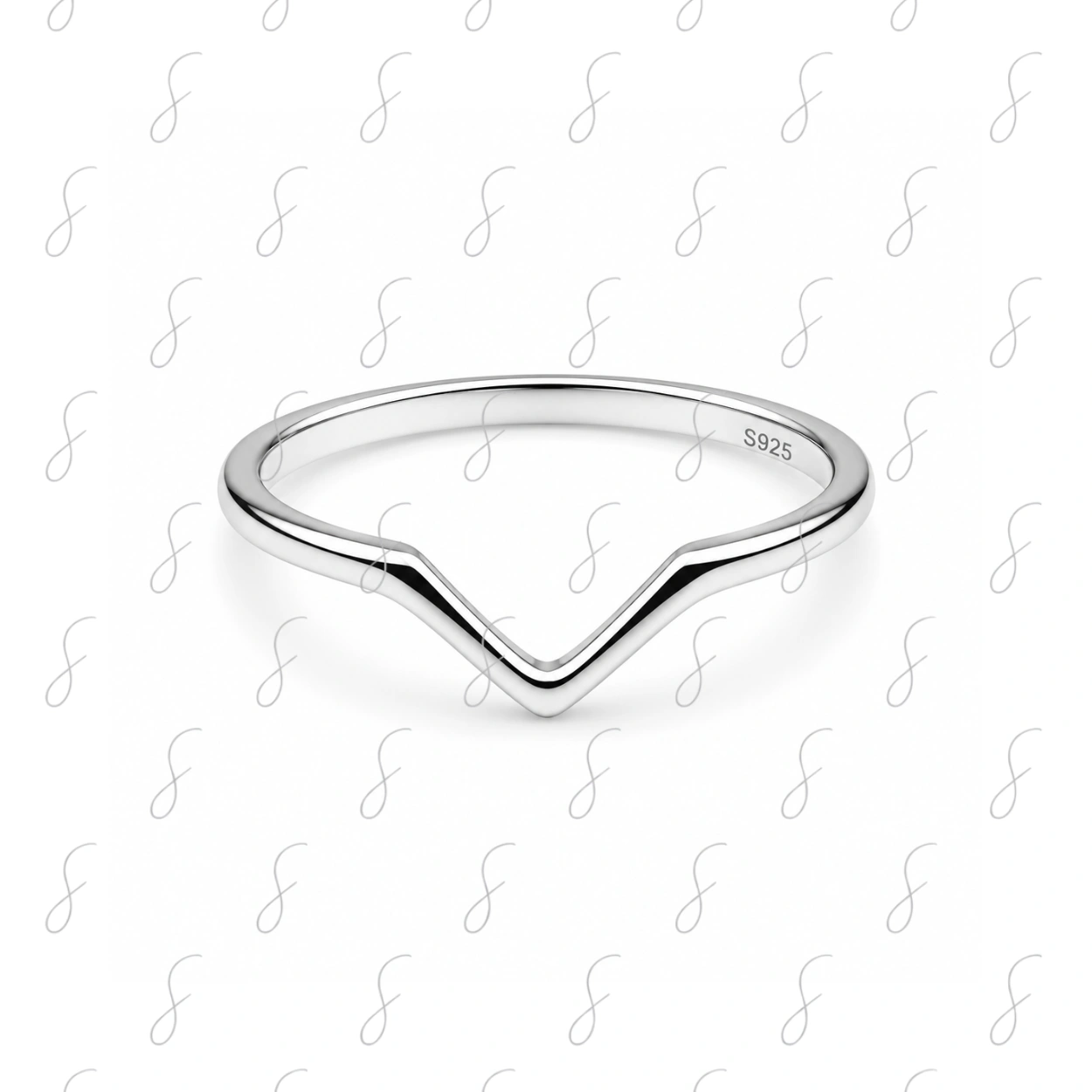 PLAIN V SHAPE RING 1.2GM