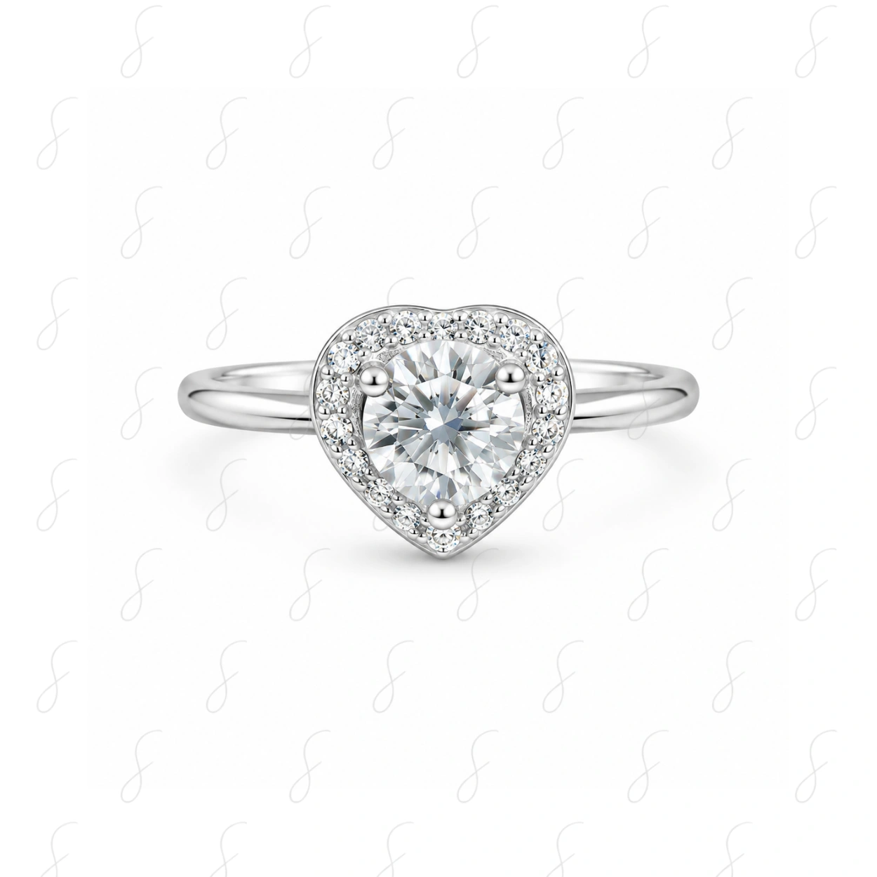 7A SOLITAIRE HEART SHAPE LR 3GM